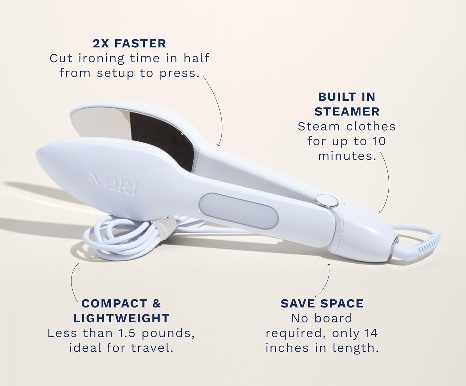 Nori Press Handheld Steam Iron for Clothes