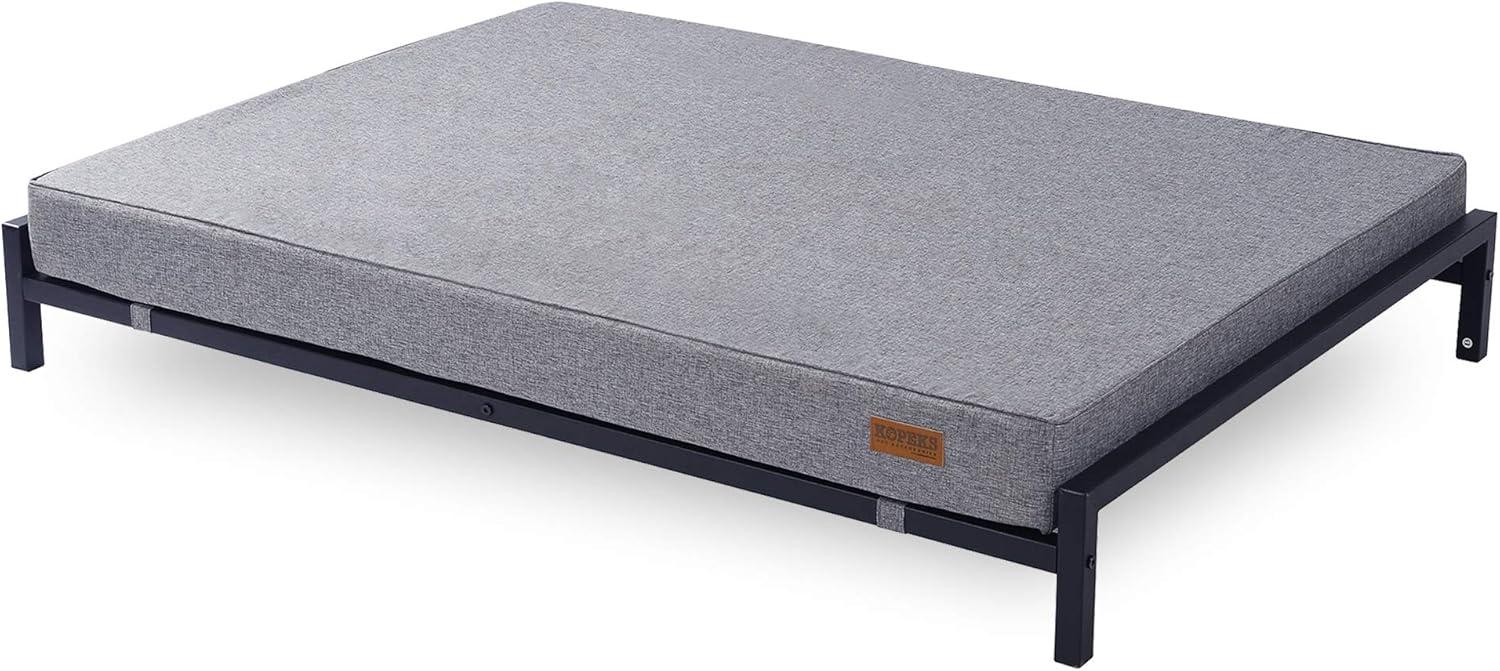 KOPEKS Elevated Foam Dog Bed - XL - Grey