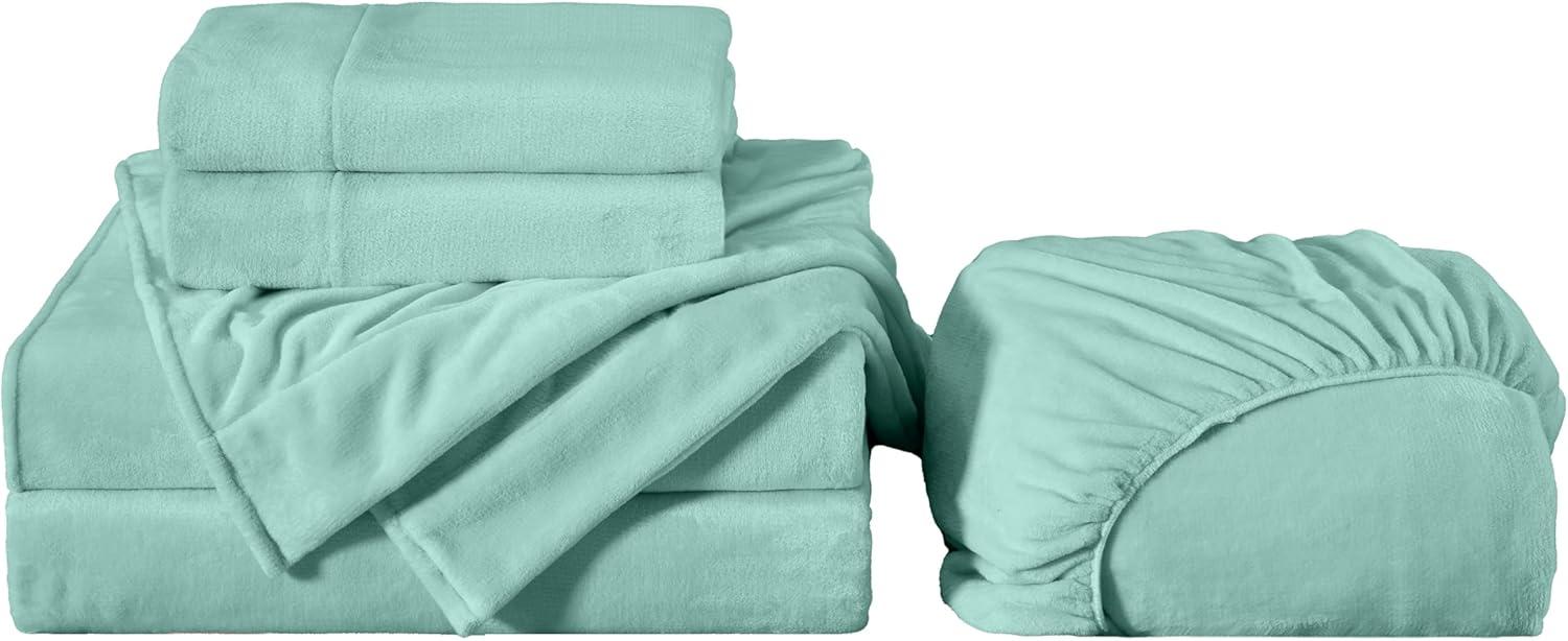 Chezmoi Collection Washed Microfiber Line Stitch Embroidery Quilt Set