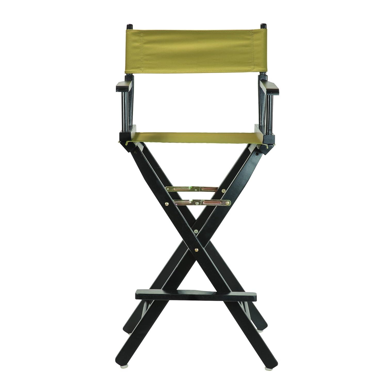 "30" Director's Chair Black Frame-Olive Canvas"