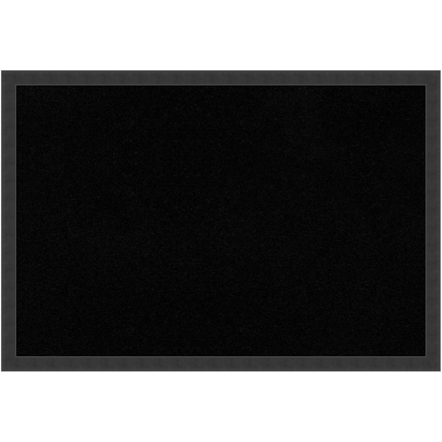 Amanti Art Black Cork Board for Wall, 26x38 Vision Board with Black Wood Frame, Large Corkboard Office Decor for Home Organization, Modern Contemporary Corkboard Pinboard to display items for home