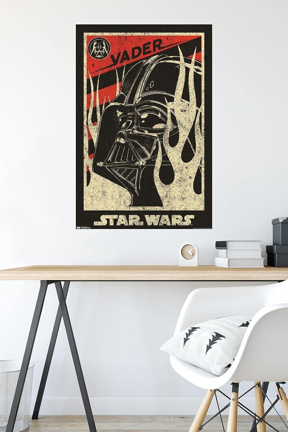 34" x 22" Star Wars: Saga Vader Propaganda Premium Poster - Trends International