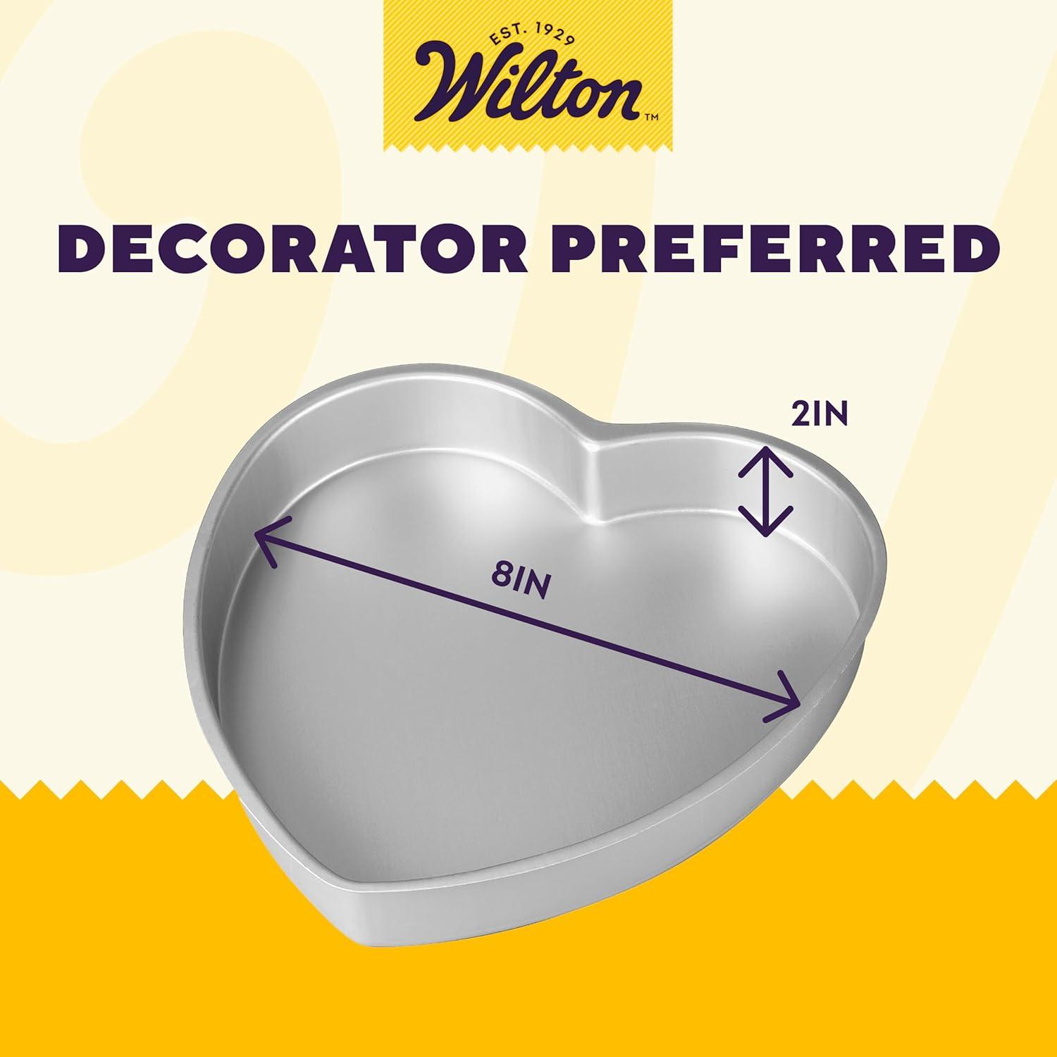 Wilton Heart Decorator Preferred 8" Aluminum Cake Pan