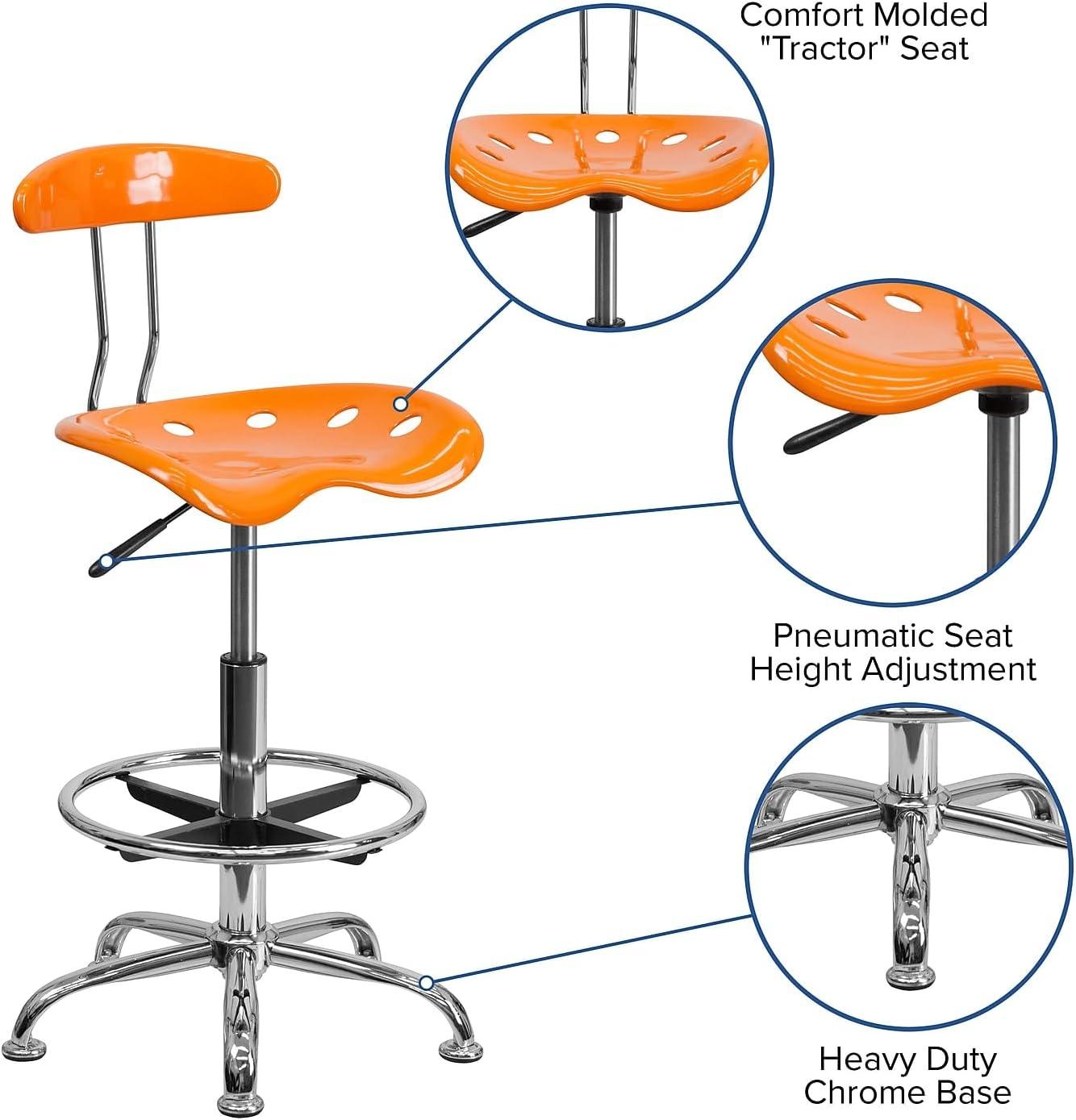 Backed Active Stool with