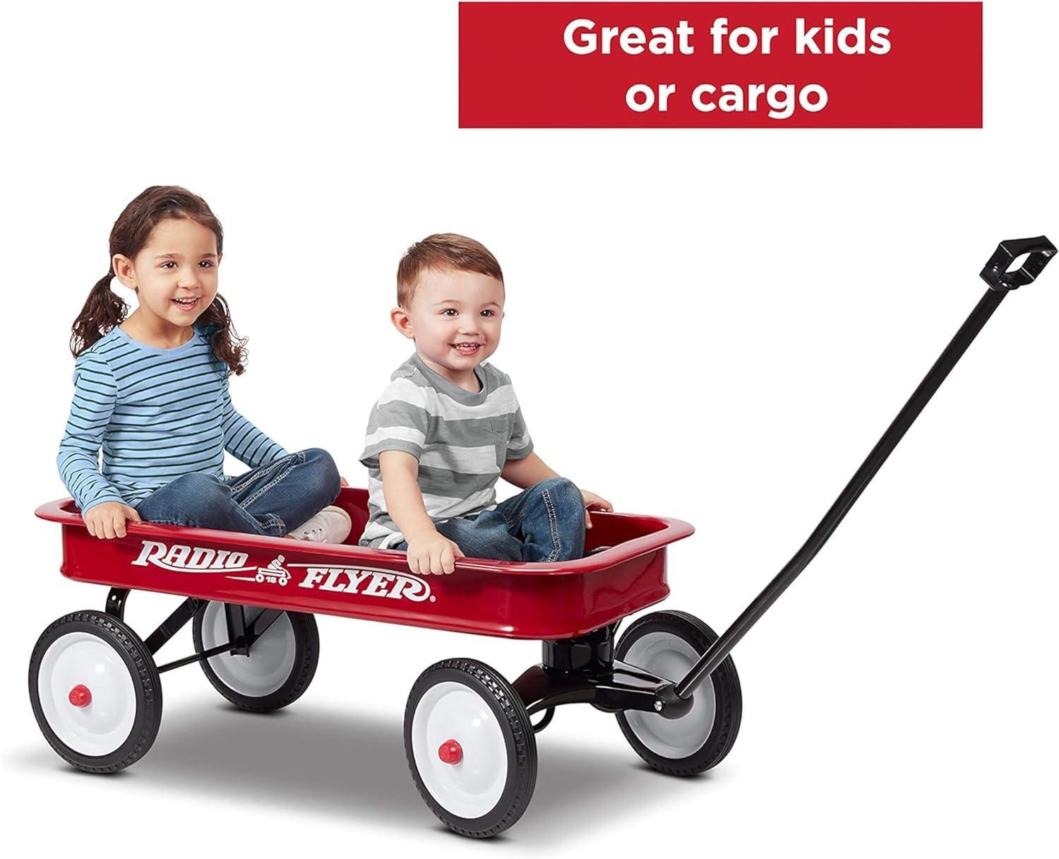 Radio Flyer Full-Size All-Terrain Steel and Wood Pull Food & Drink Server