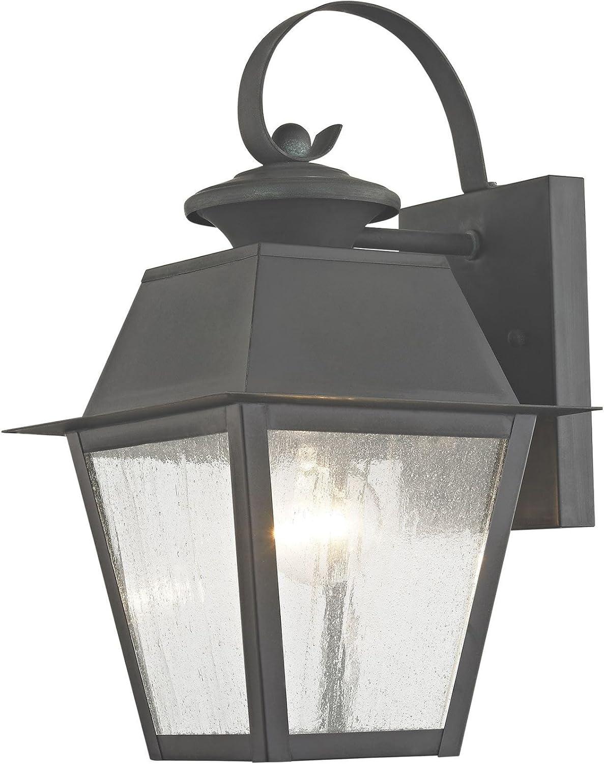 Livex Lighting Mansfield 1 - Light Wall Light in  Charcoal