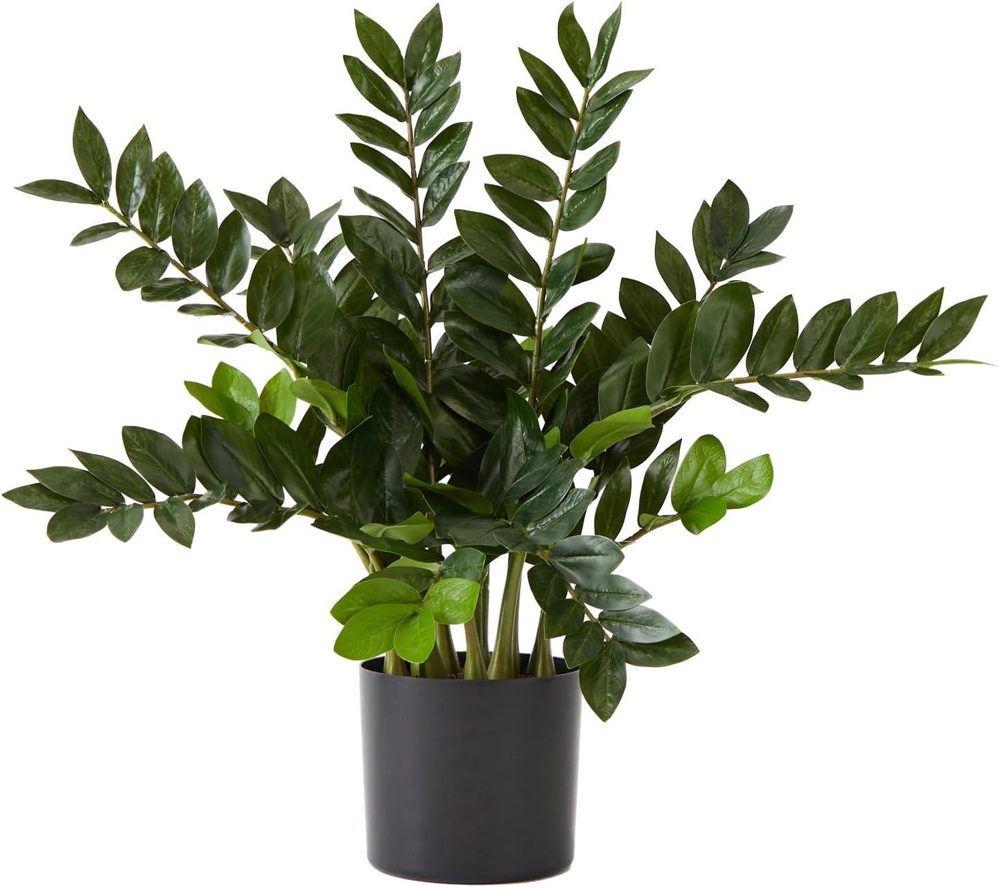 Nearly Natural 28in. Artificial Zamioculcas Plant with Decorative Planter