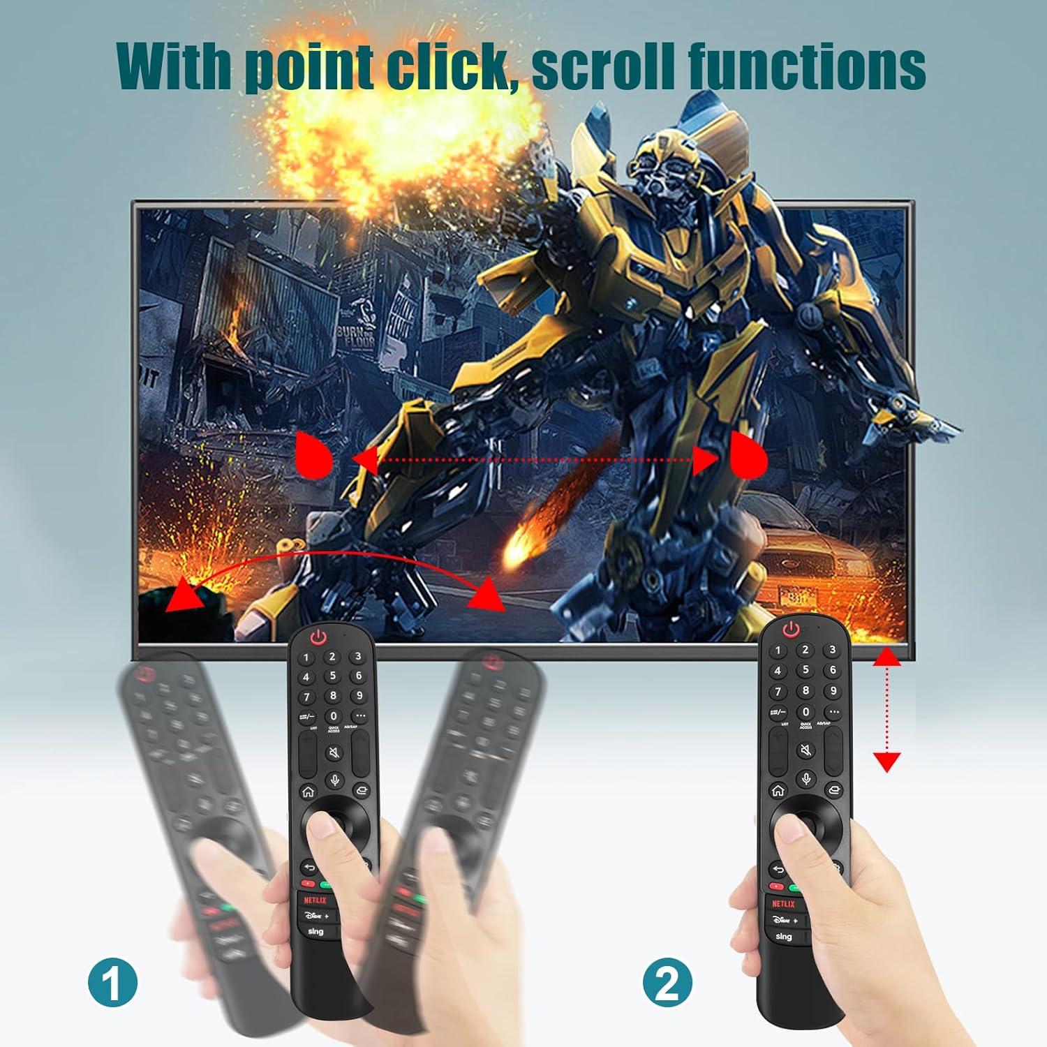Voice Remote Control for LG Smart TV, Siawclub Magic-Replacement Remote with Pointer and Voice Function, for LG UHD OLED QNED NanoCell 4K 8K Smart TV