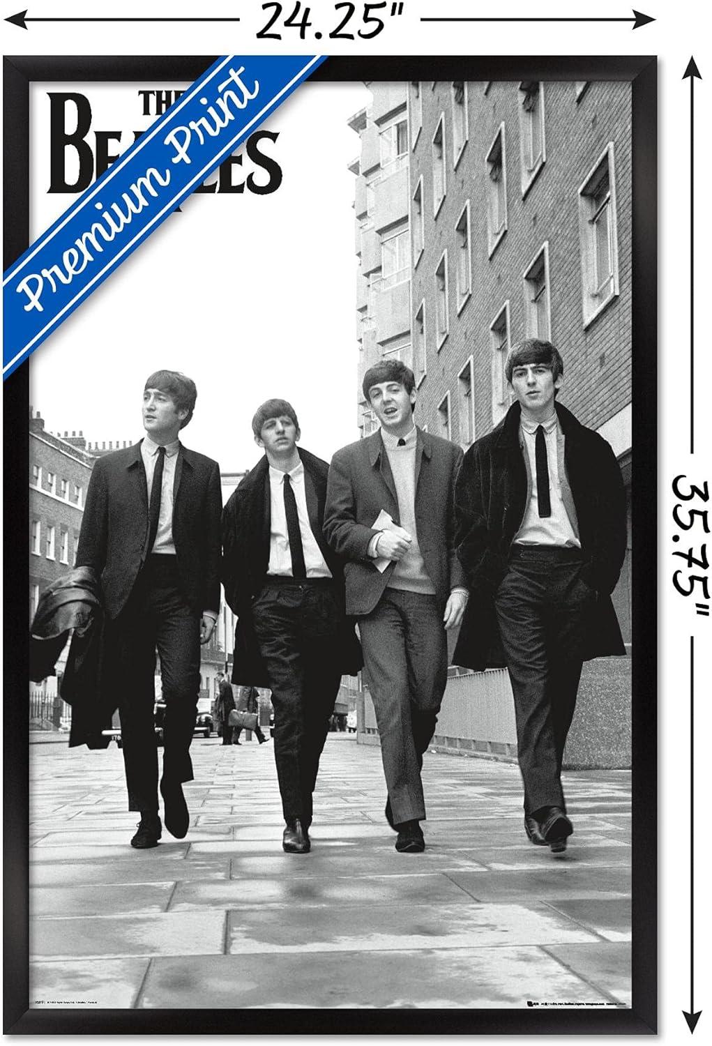 The Beatles - In London Wall Poster, 22.375" x 34", Framed