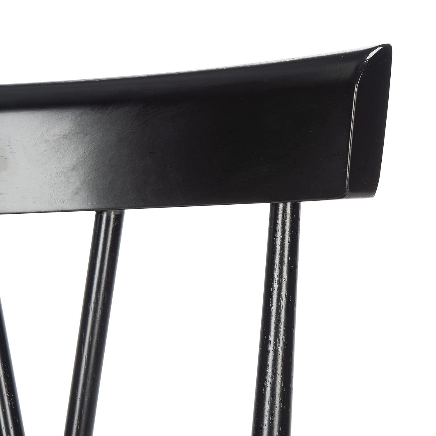 Friar Dining Chair (Set of 2) - DCH1401 - Black - Safavieh