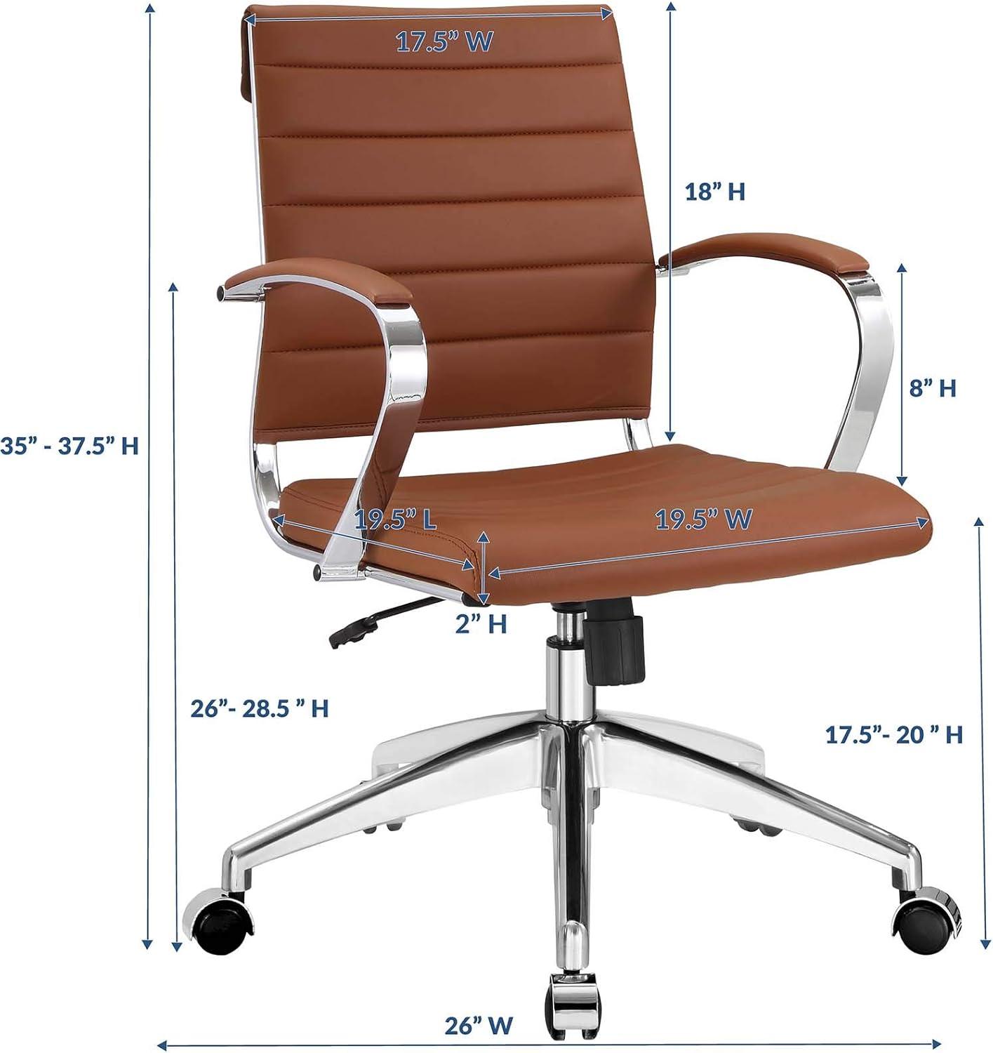 Modway Jive Ribbed Mid-back Executive Office Chair