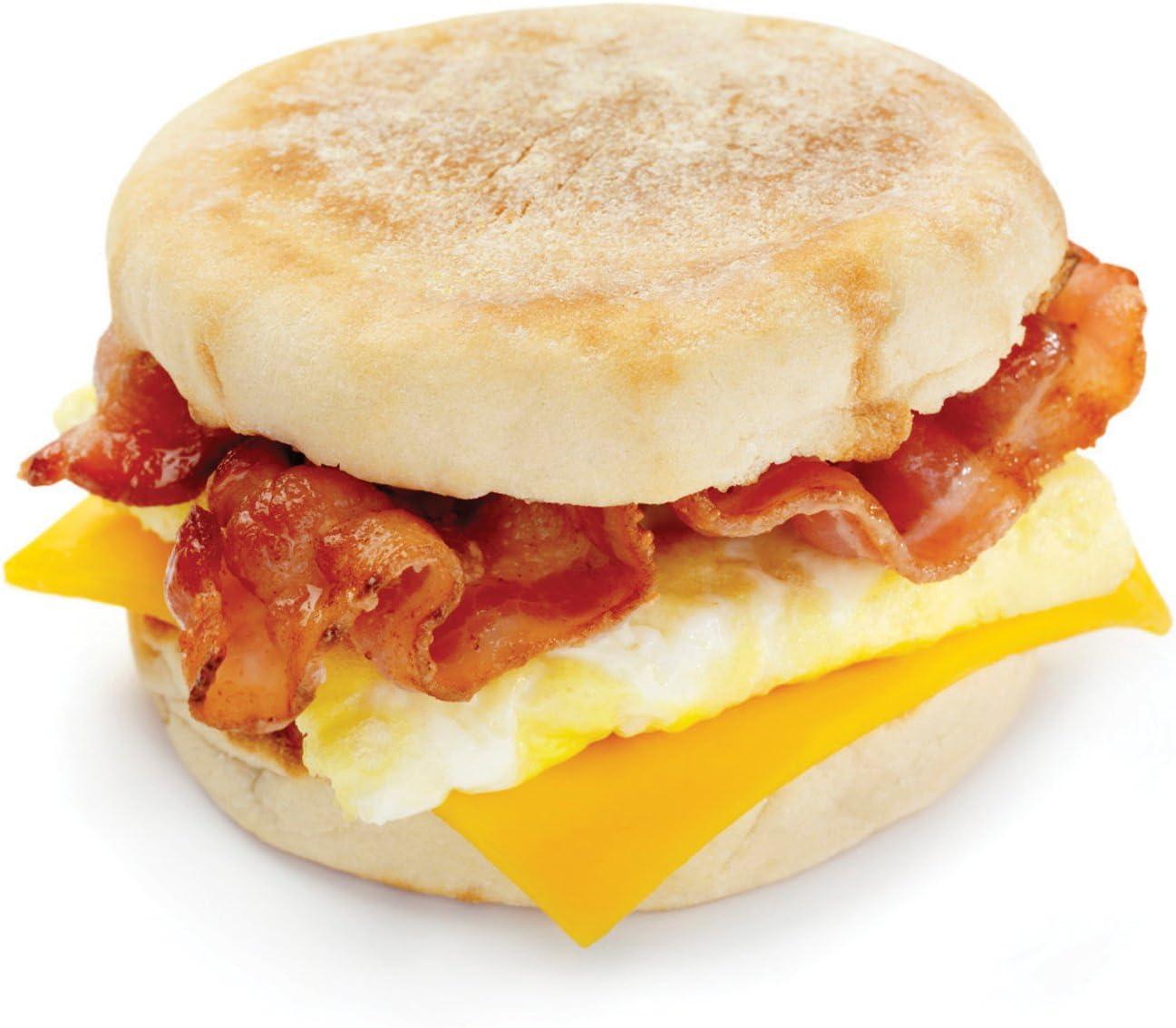 Compact Orange Microwave Bacon and Egg Cooker with Clear Lid