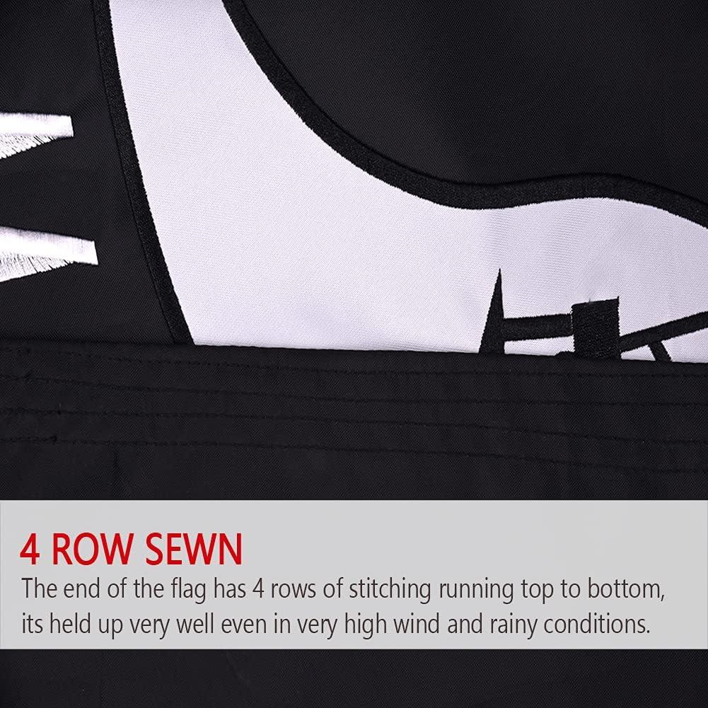 POW MIA 3x5 Nylon Flag - Double Sided and Embroidered - All Weather, Durable, Outdoor Nylon Flag - Front Line Flags