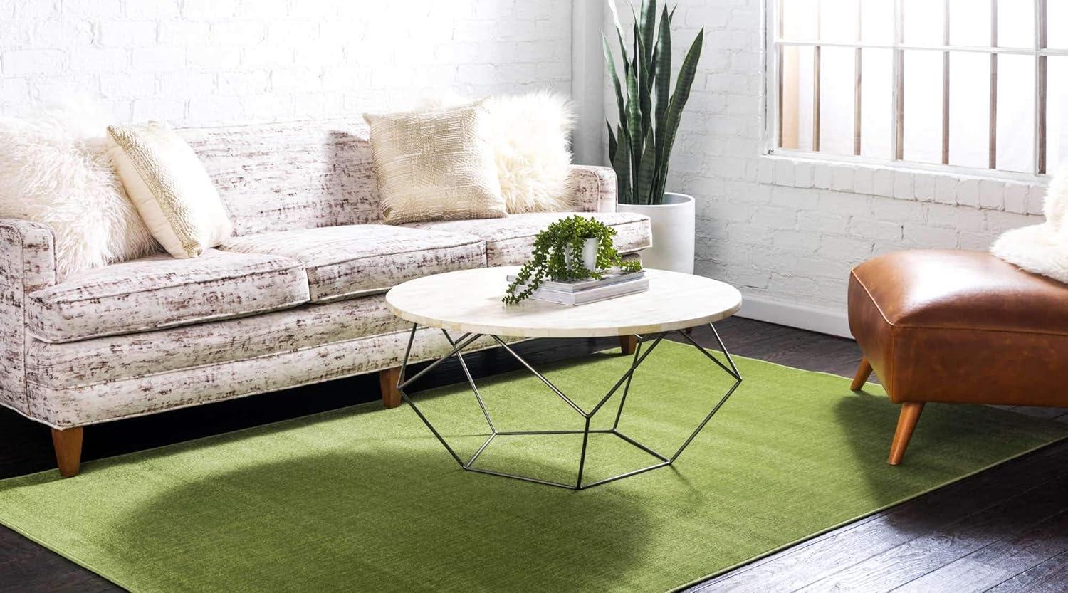 Unique Loom Williamsburg Collection Area Rug - Solid (5'  x 8' Rectangle Green)