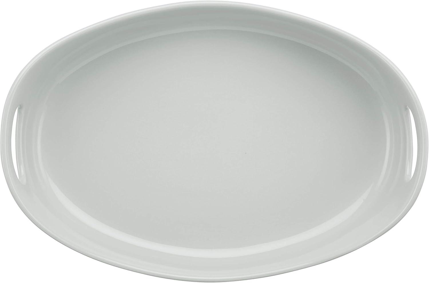 Light Sea Salt Gray 4.5-Quart Stoneware Oval Baker