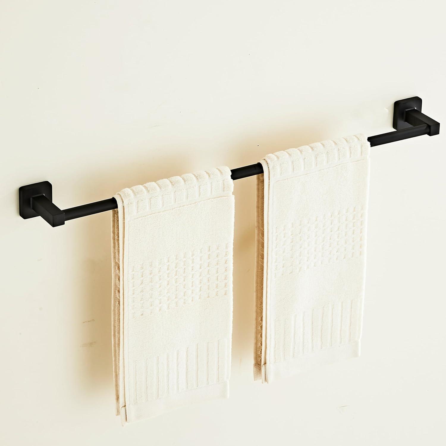 Delta Ara 24 in. Wall Mount Towel Bar Bath Hardware Accessory in Matte Black 77524-BL