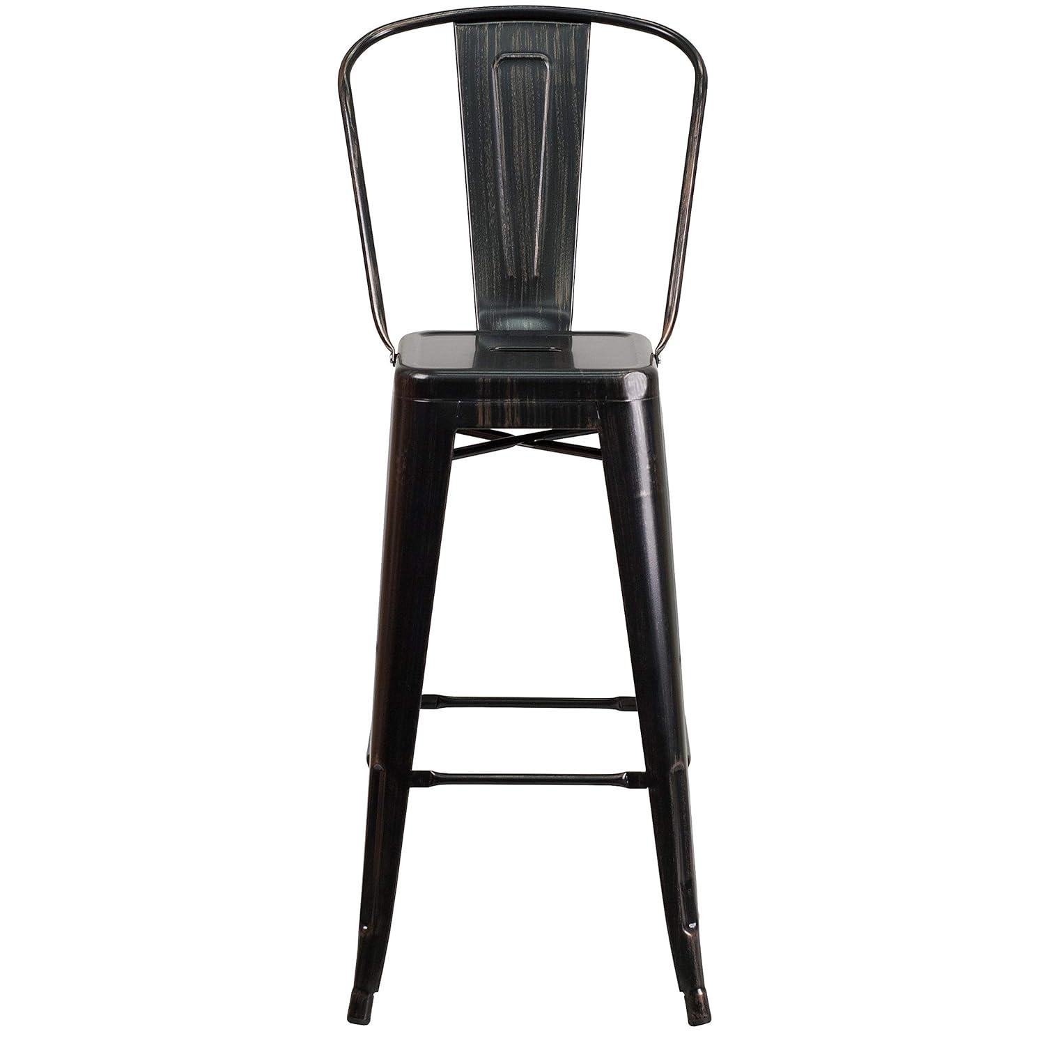 Flash Furniture Metal Outdoor Stool