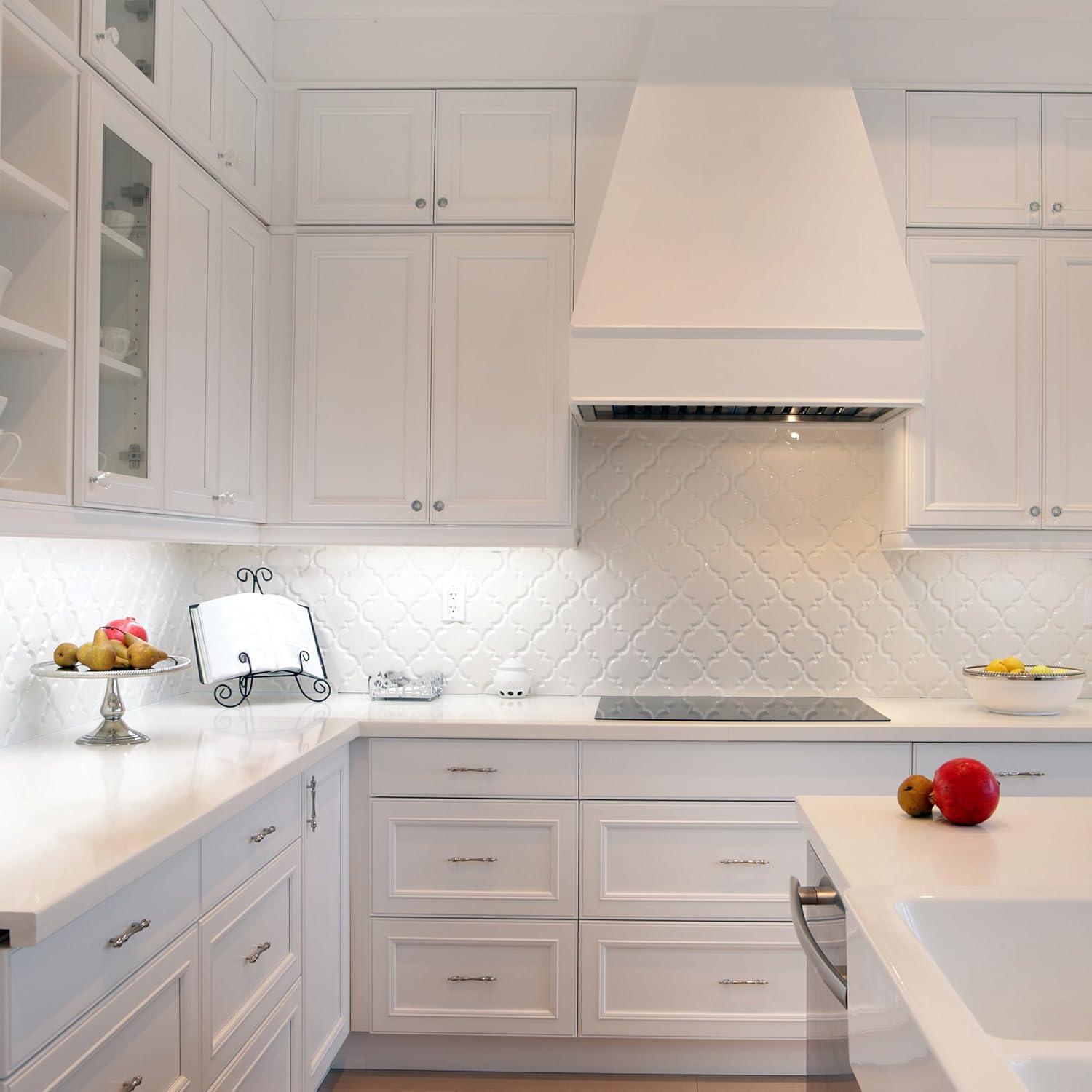 Maxxima 12 in. LED Under Cabinet Light, Dimmable, Linkable, Hardwired or Plug & Play, 500 Lumens, 5 CCT 2700K - 5000K, White, On/Off Switch