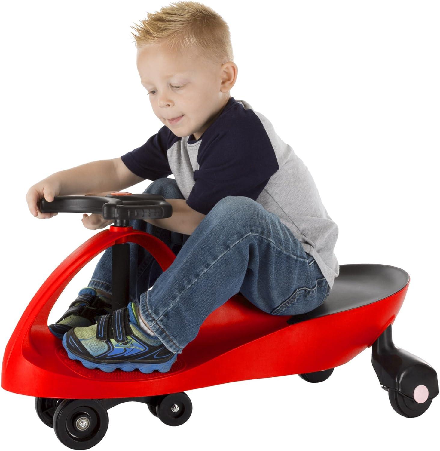 Zigzag Cars  Wiggle Movement to Steer Zigzag Car for Toddlers & Kids, Red