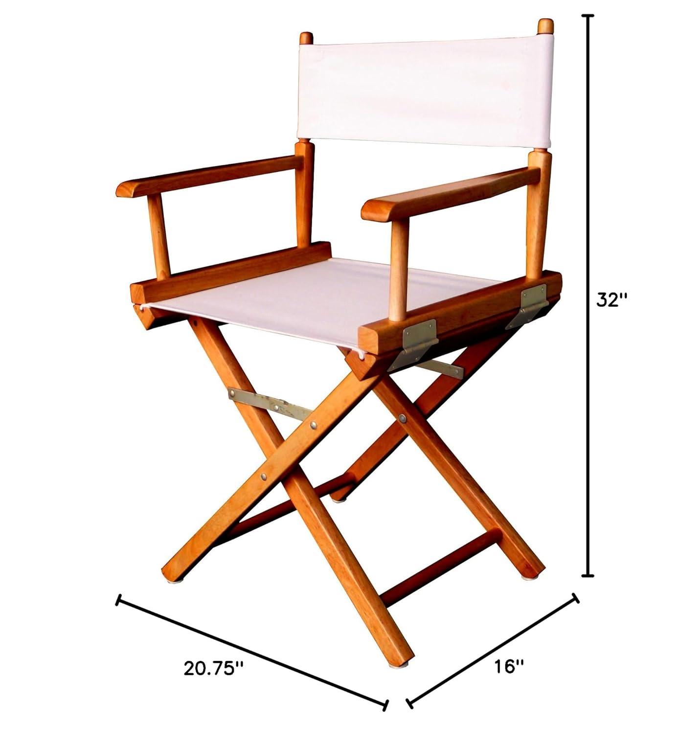 Casual Home 18-Inch Director Chair, Honey Oak Frame