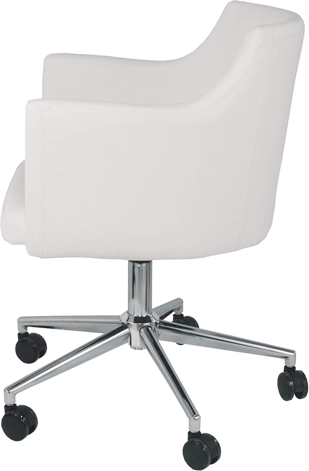 Signature Design by Ashley Contemporary Baraga Home Office Desk Chair  White