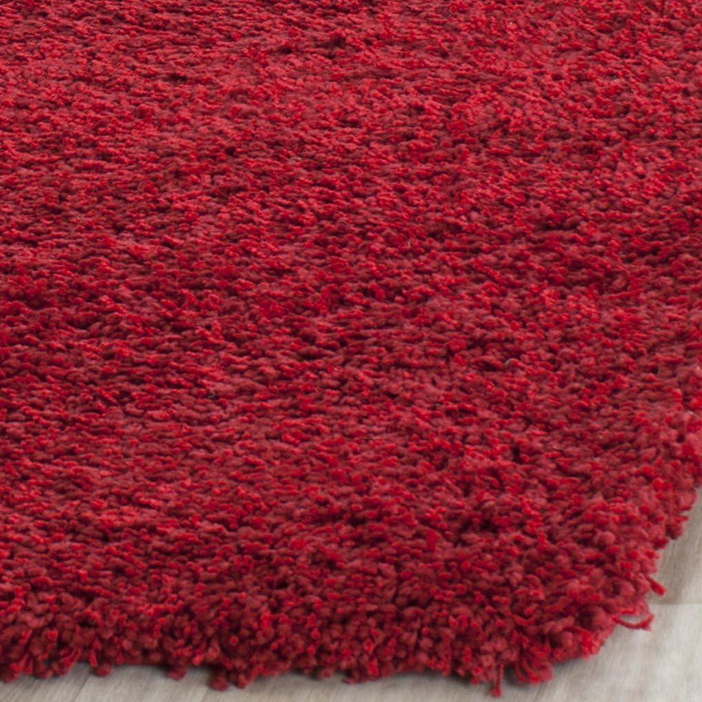 Shag SG151 Power Loomed Indoor Area Rug - Red - 5'3"x7'6" - Safavieh.