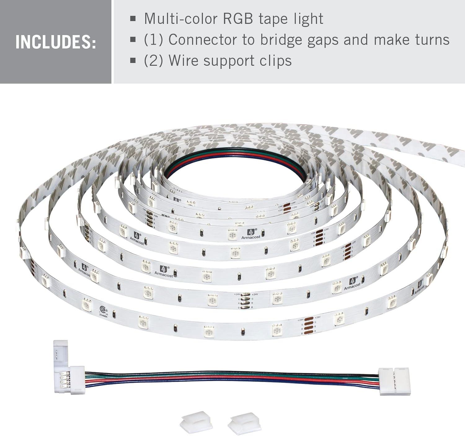 8ft Multi-Color RGB LED Tape Light with 30 LEDs per Meter