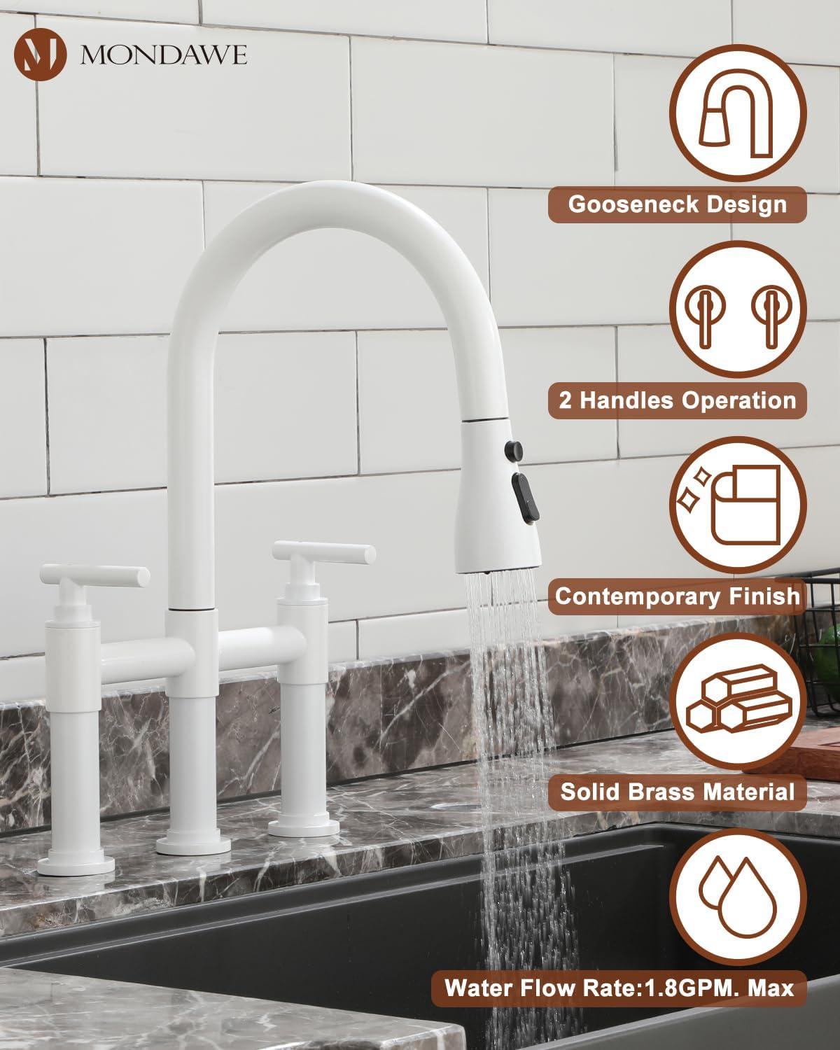 Mondawe Pull Down Kitchen Faucet