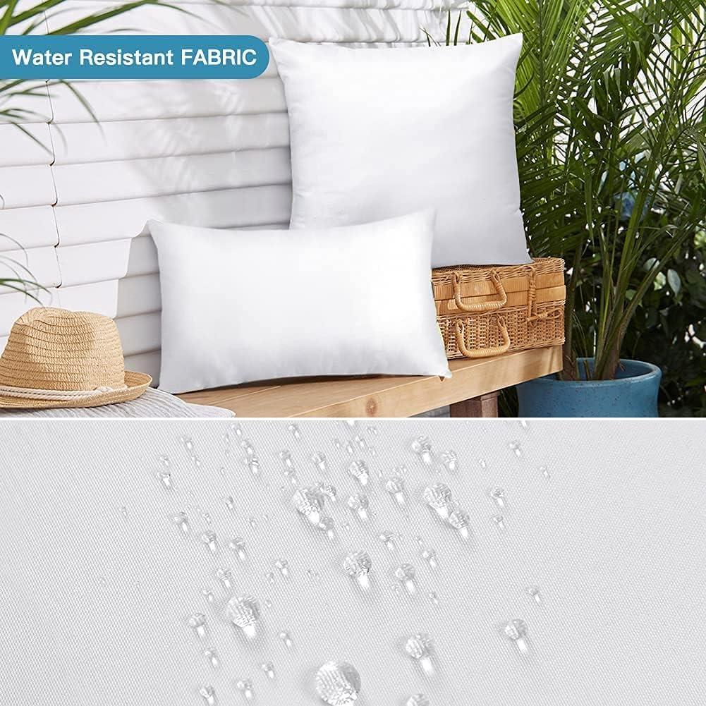 THROW PILLOW, SOFA PILLOW, OUT DOOR PILLOW, COUCH PILLOW, BEDDING PILLOW Inserts (Set of 2, White), 18x18 Inches - Lightweight Fillers for Sofa, Bed, and Home Décor (18x18 Inch (Pack of 2)