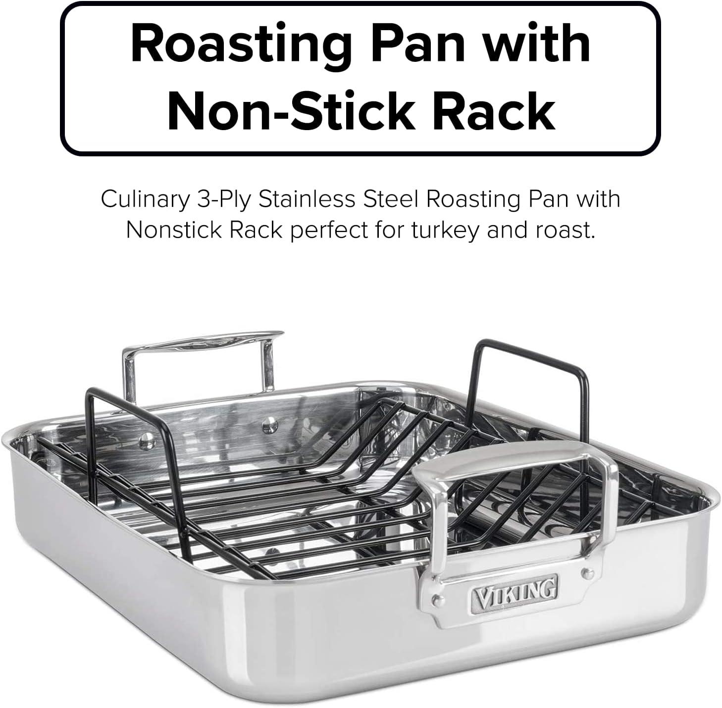 Viking 3-Ply Roasting Pan with Nonstick Rack