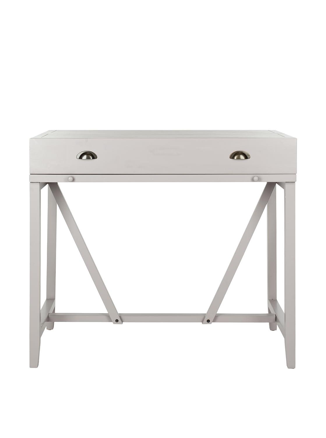 Wyatt Writing Desk With Pull Out - AMH6509 - Quartz Grey - Safavieh Couture