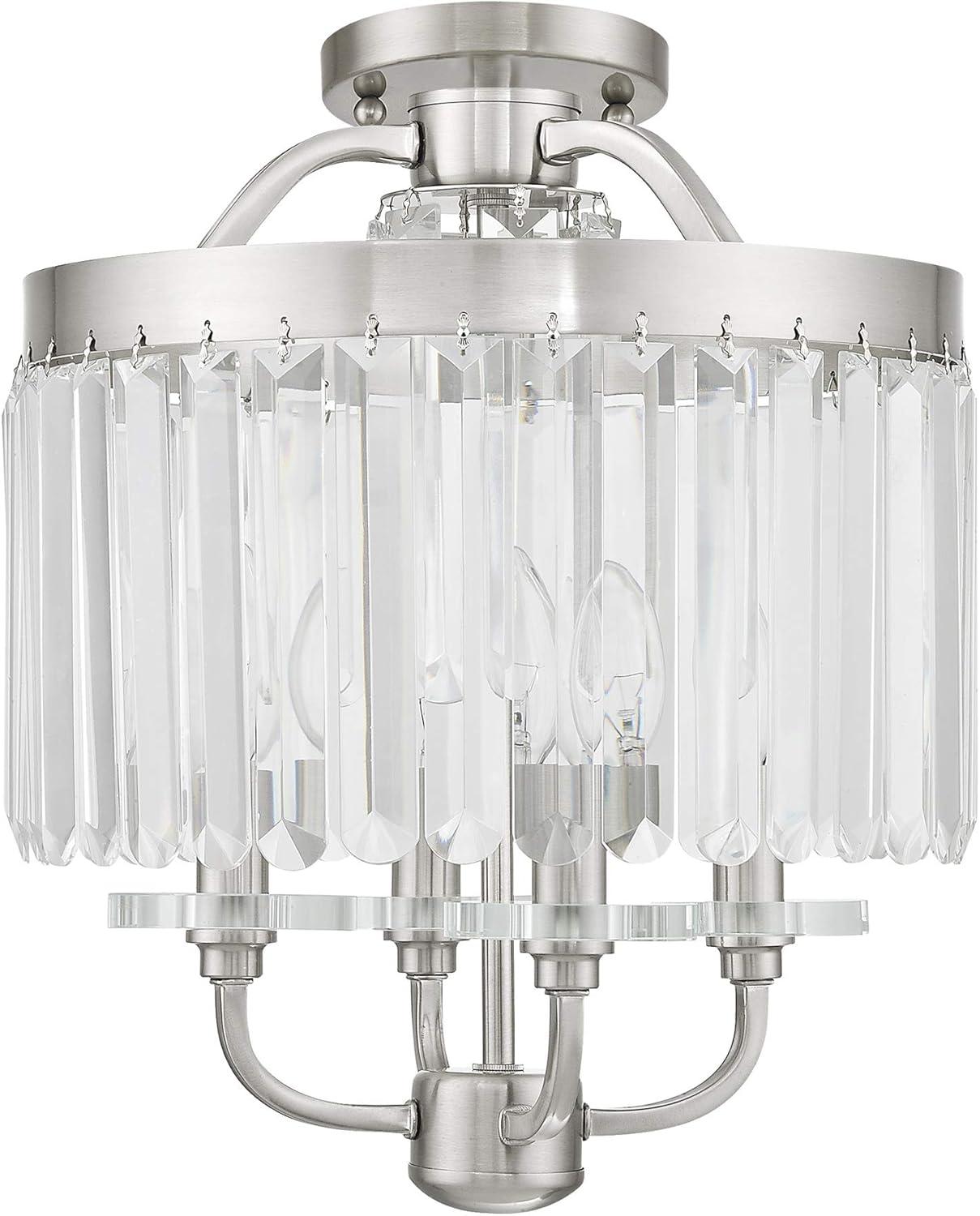 Livex Lighting Ashton 4 - Light Chandelier in  Brushed Nickel