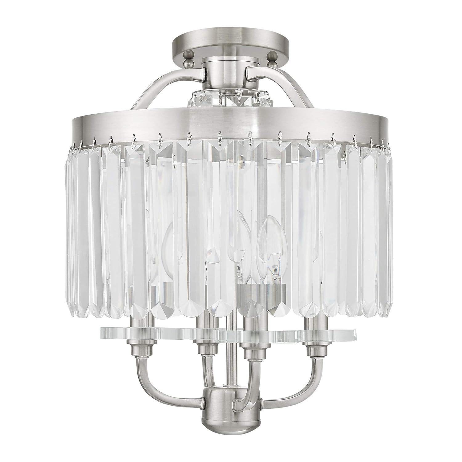 Livex Lighting Ashton 4 - Light Chandelier in  Brushed Nickel