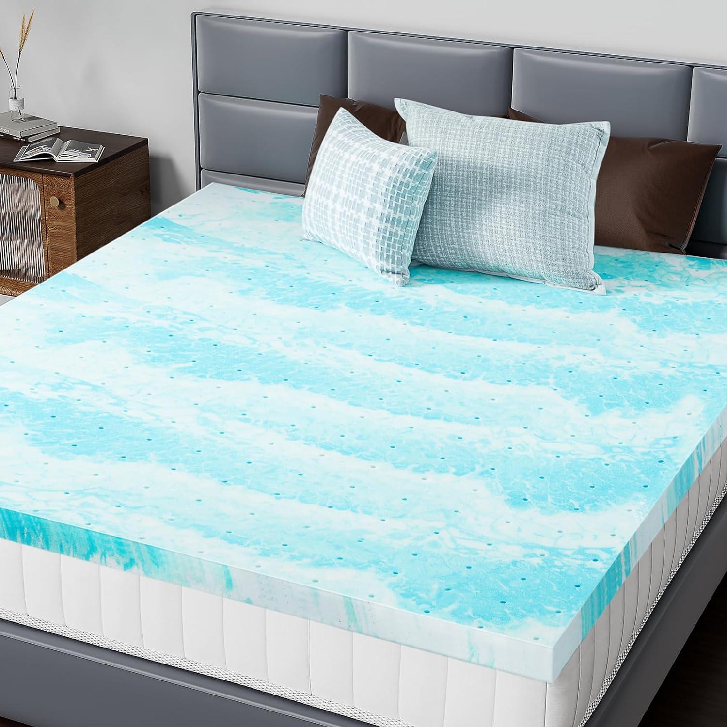 Hangzhou Tomu E-Commerce Co., Ltd. Cooling Touched Reversible 2" Gel Memory Foam Mattress Topper