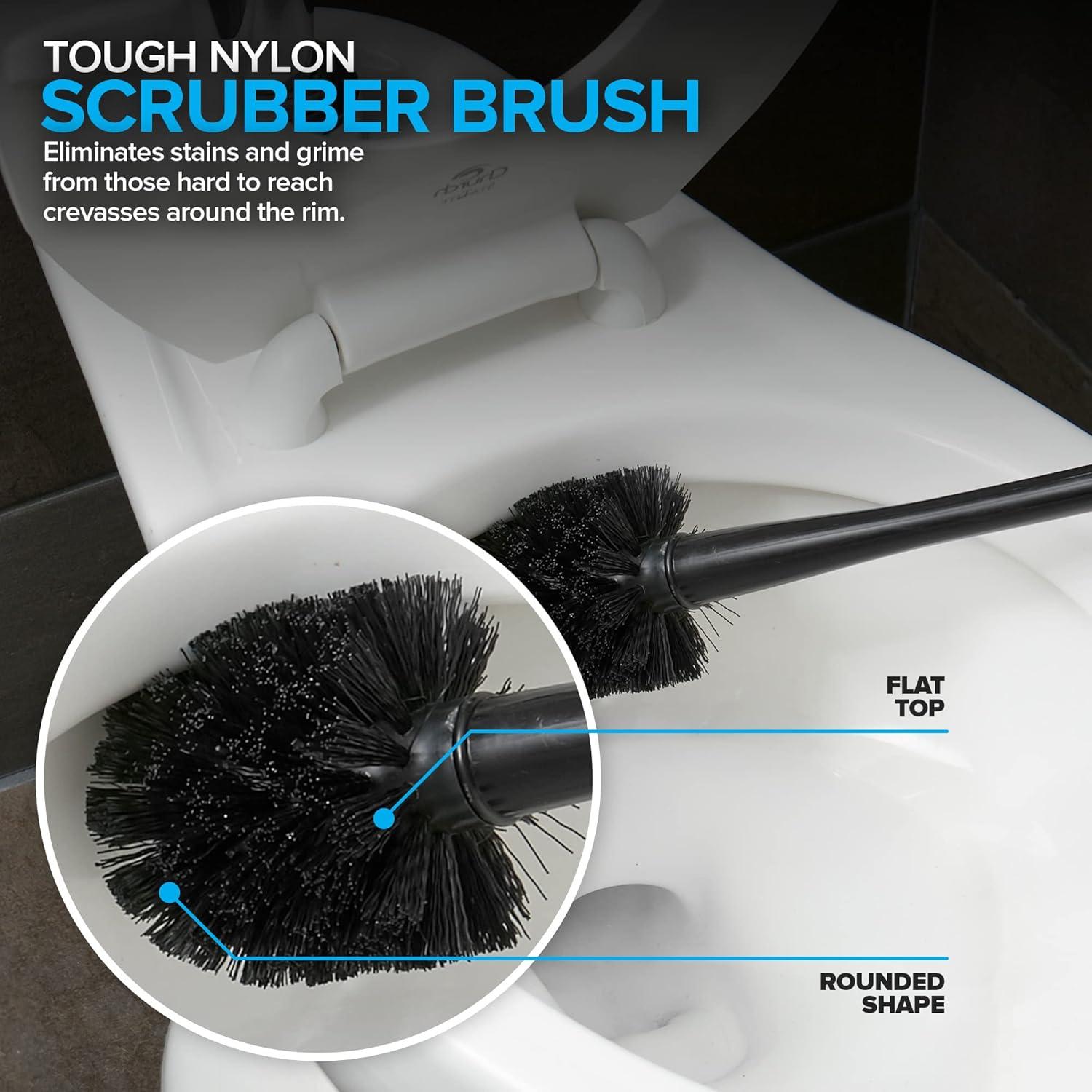 Tyuong Toilet Brush And Plunger Set 2 In 1 Plunger And Brush Set Toilet Brush Toilet Plunger And Brush Set Black Toilet Brush And Plunger Set Bathroom Plunger Household