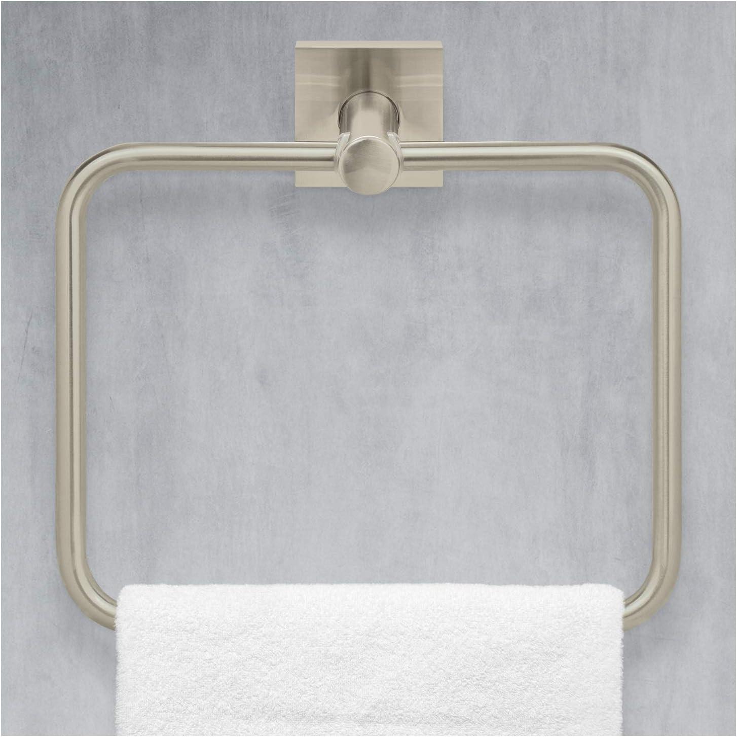 Satin Nickel Modern 4-Piece Bathroom Hardware Set