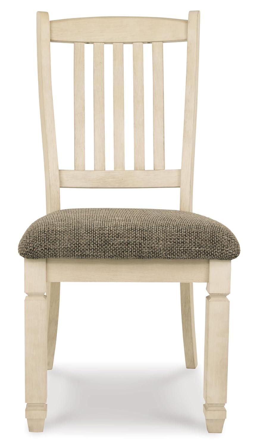 Signature Design By Ashley Bolanburg Upholstered Dining Room Chair, 2 Count, Antique White