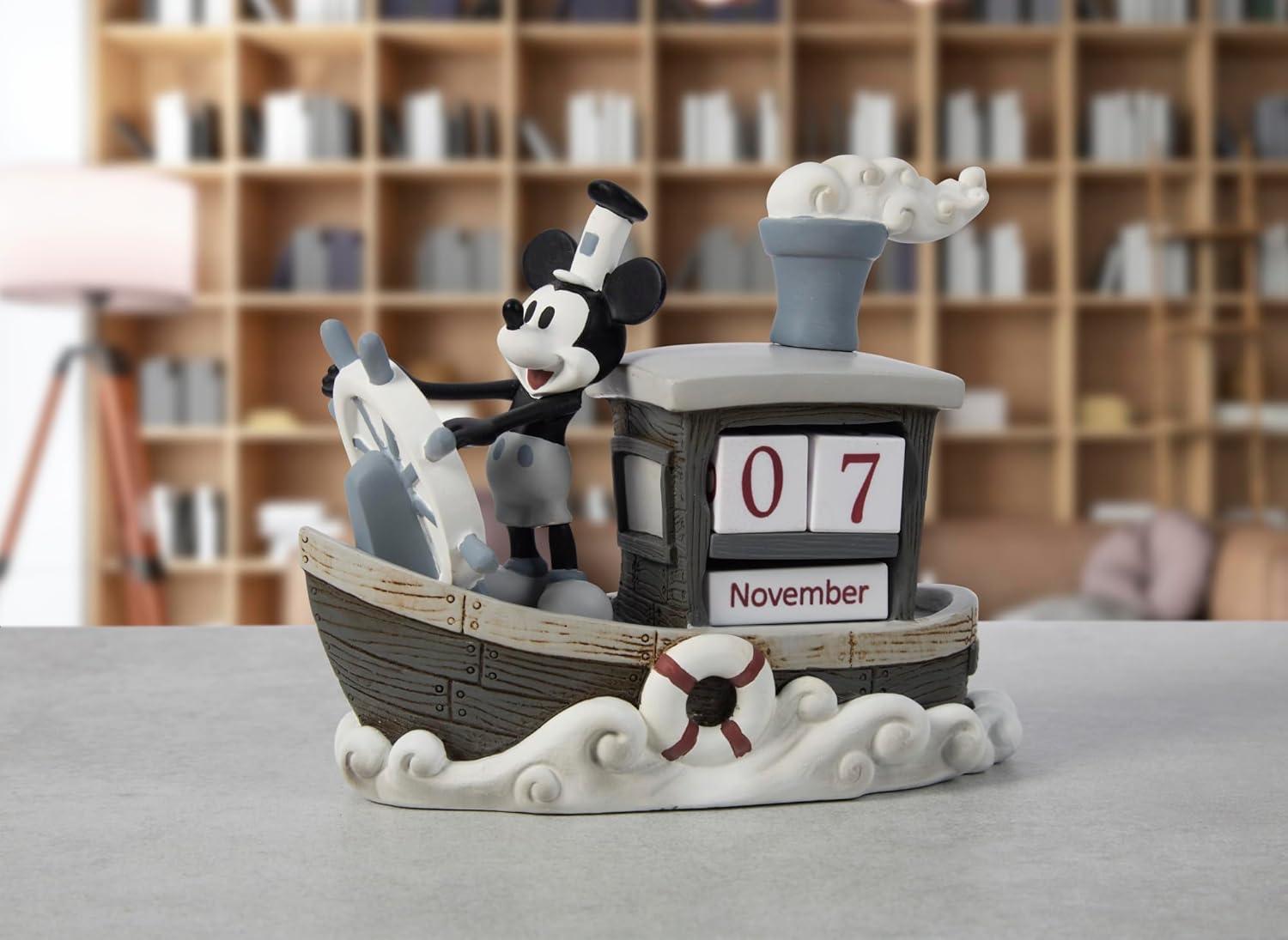 Precious Moments, Disney Showcase Collection, ‚ÄúMickey Mouse Perpetual Calendar‚Äù, Resin Figurine, #144707