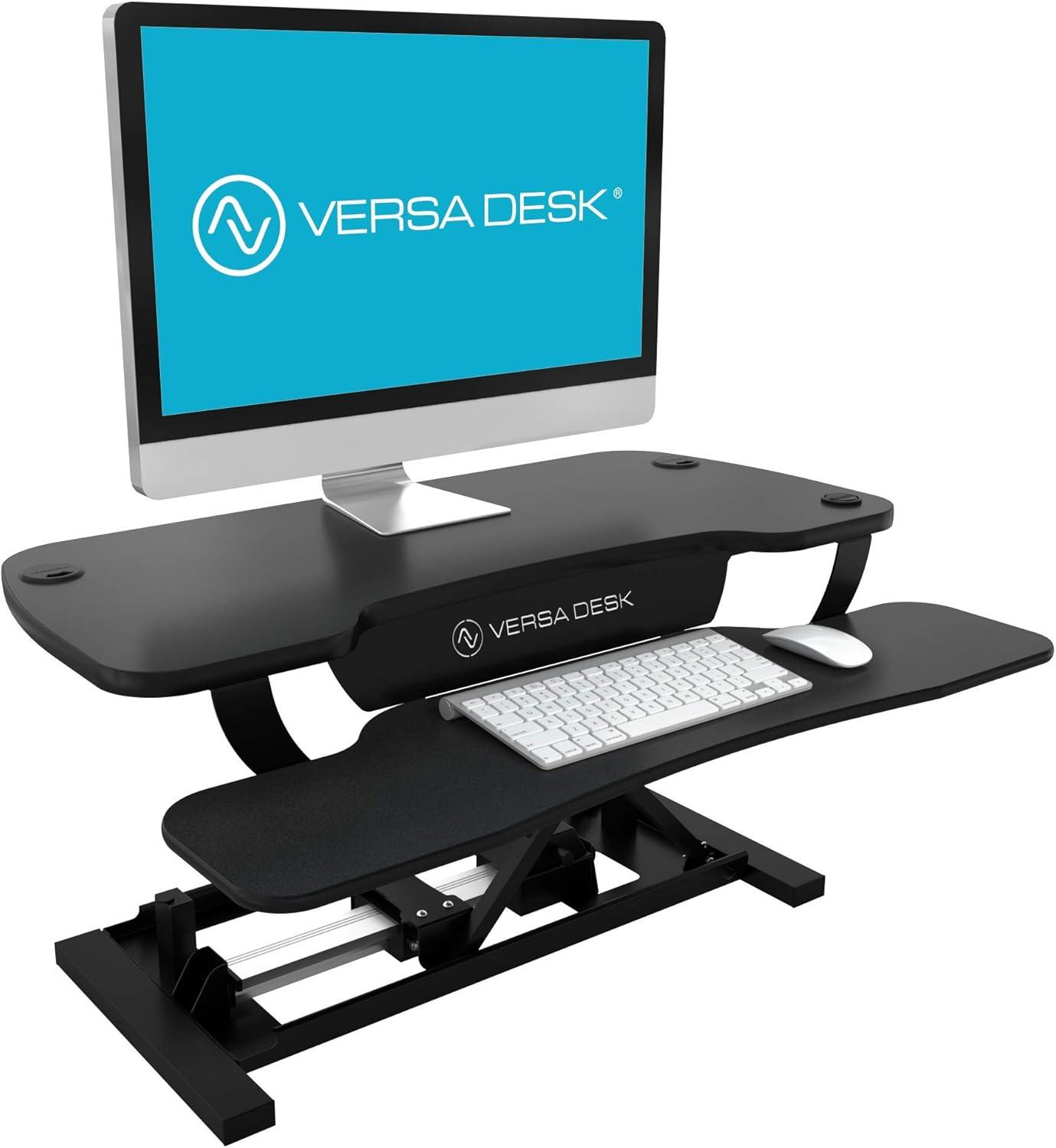 VERSADESK VersaDesk PowerPro Electric Height Adjustable Desk Converter w/ USB Charging Port