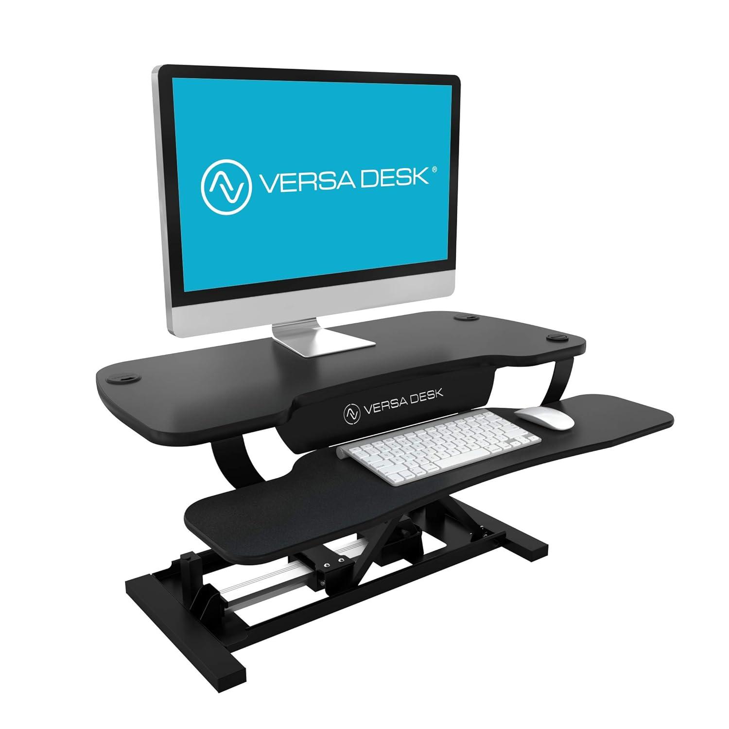 VERSADESK VersaDesk PowerPro Electric Height Adjustable Desk Converter w/ USB Charging Port