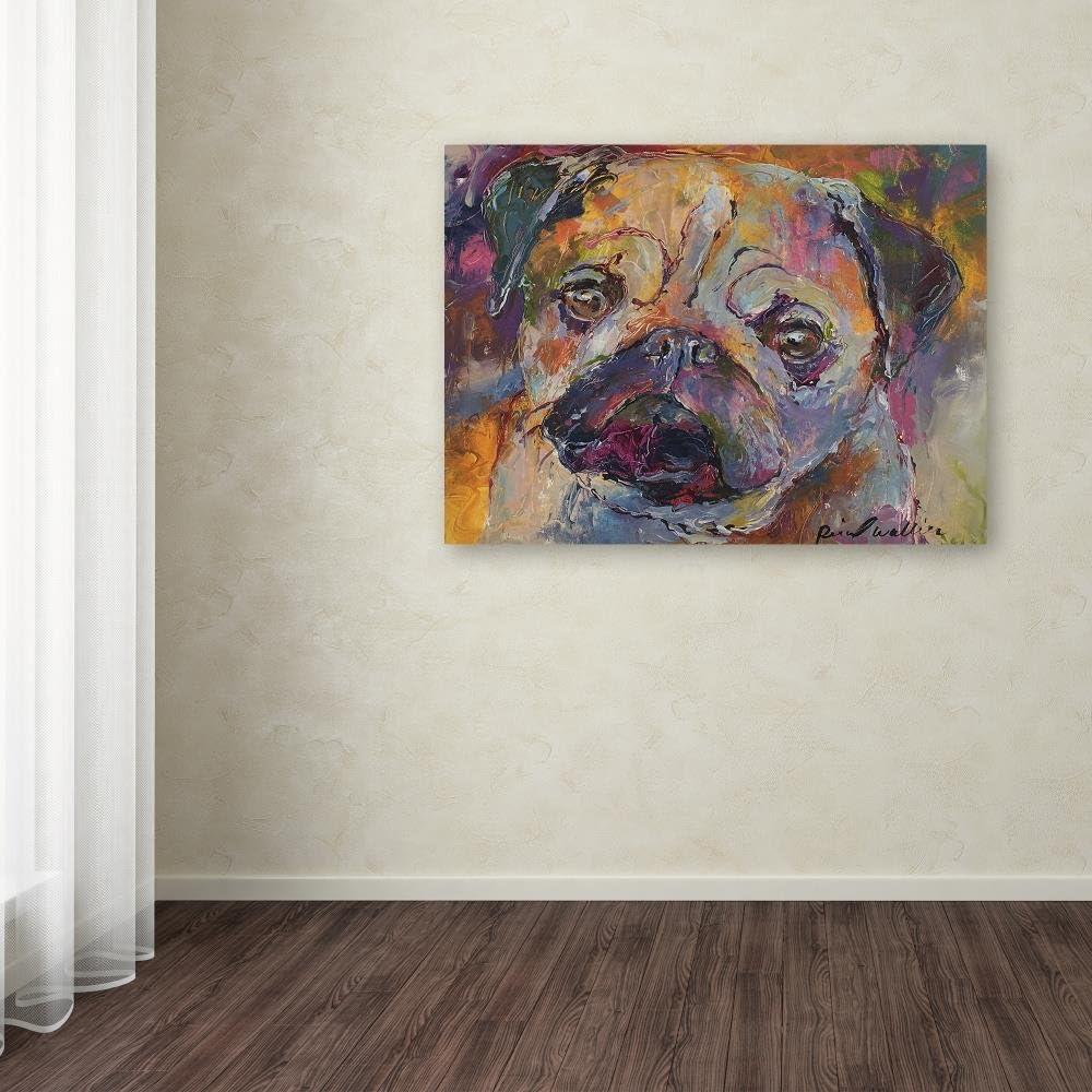 " Art Pug " by Richard Wallich Painting Print