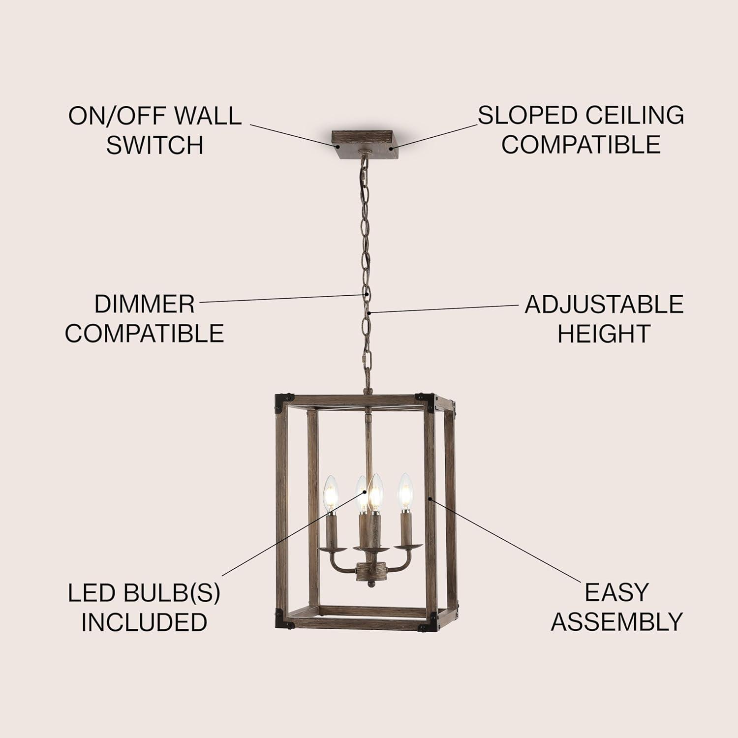 Magnolia Rustic 12" Farmhouse Iron LED Pendant - Oil-Rubbed Bronze