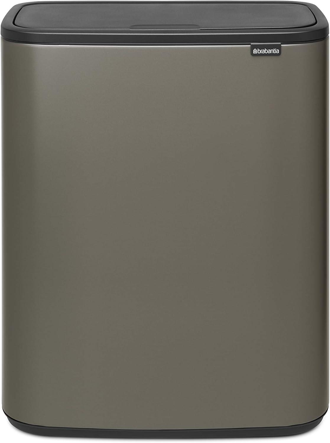 Brabantia Bo Touch Top Trash Can, 16 Gallon