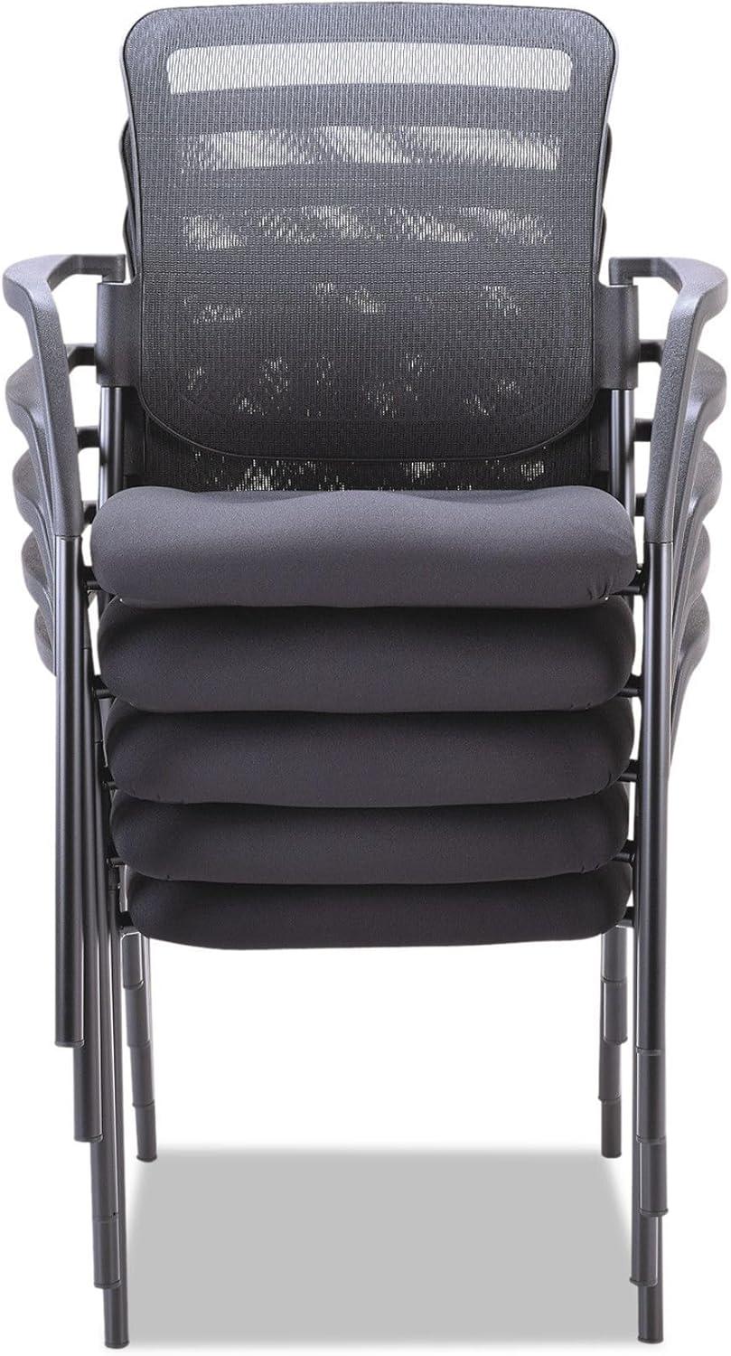 Alera® Stackable Mesh Seat Waiting Room Chair with Metal Frame