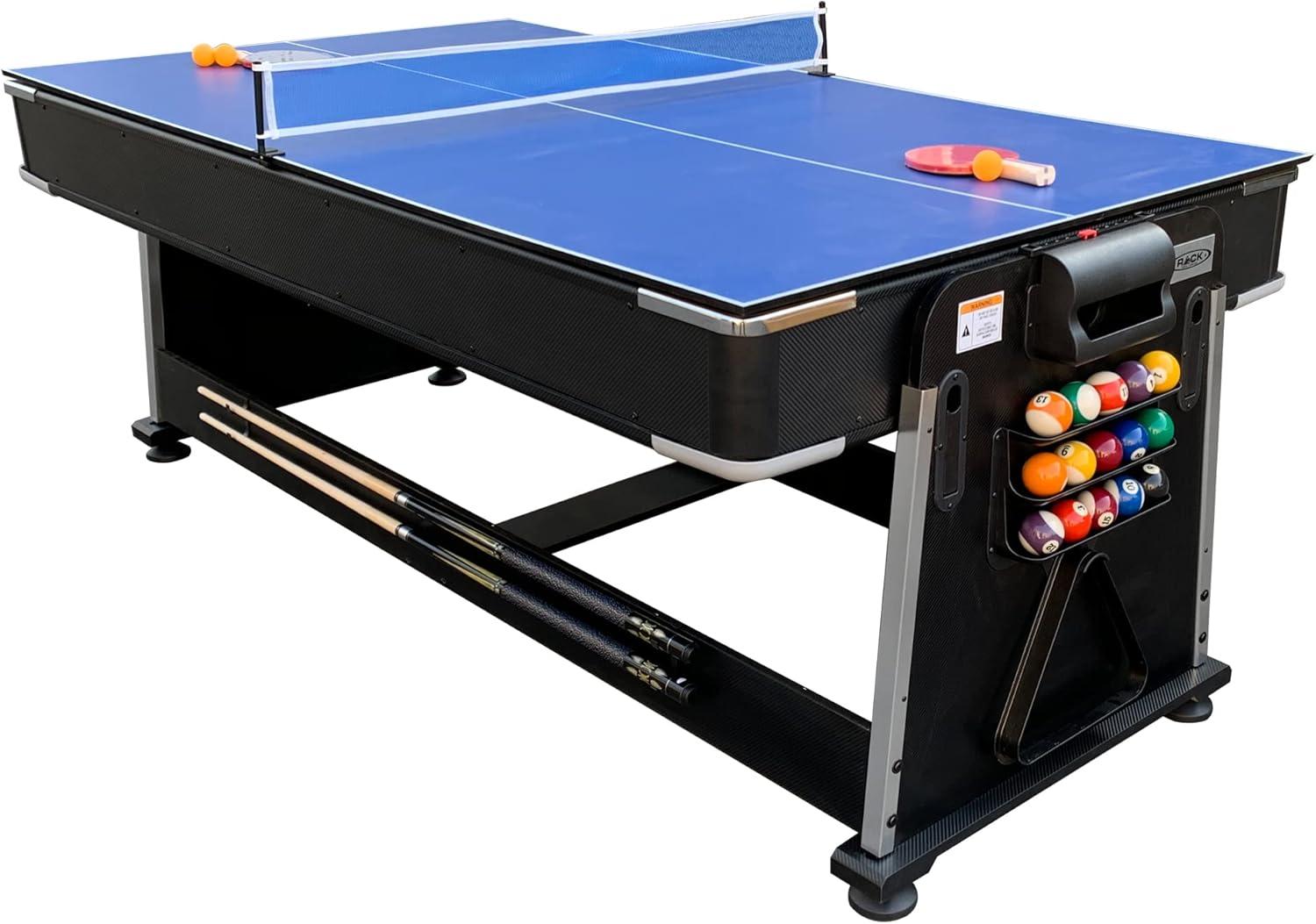 Triad 7-Foot Black and Blue 3-in-1 Game Table