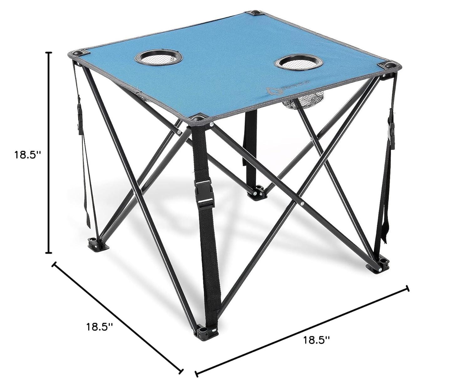 ARROWHEAD Outdoor Square Fabric Outdoor Folding Camping Table