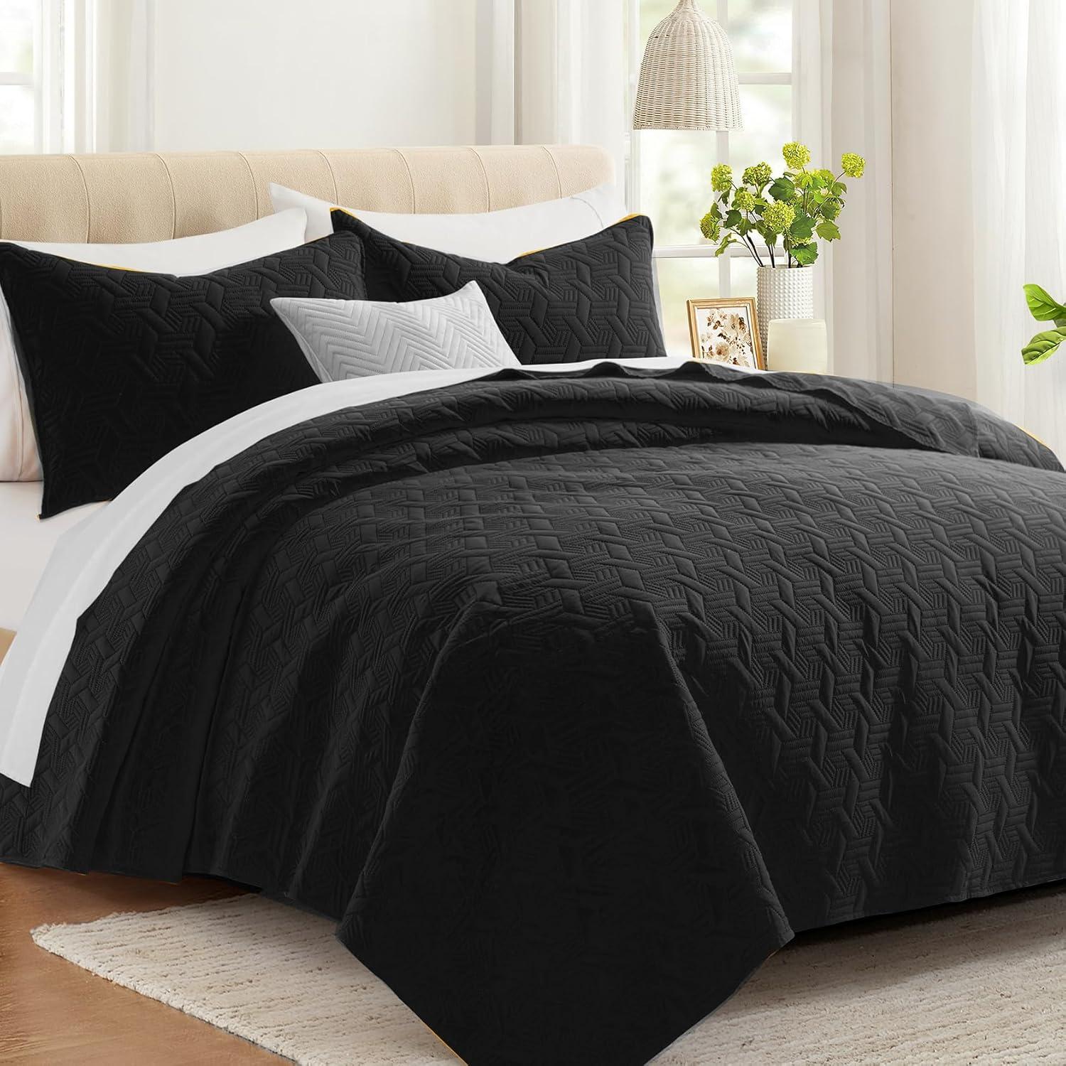 Mellanni Ultrasonic Quilted Coverlet Set