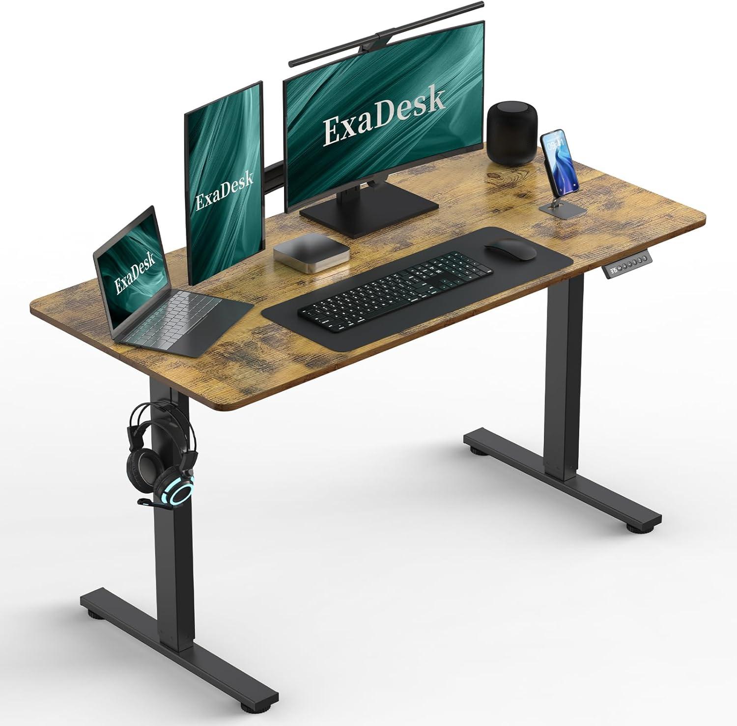 Vivo VIVO 55" x 24" Electric Sit Stand Desk, Height Adjustable Workstation (E155TB series)