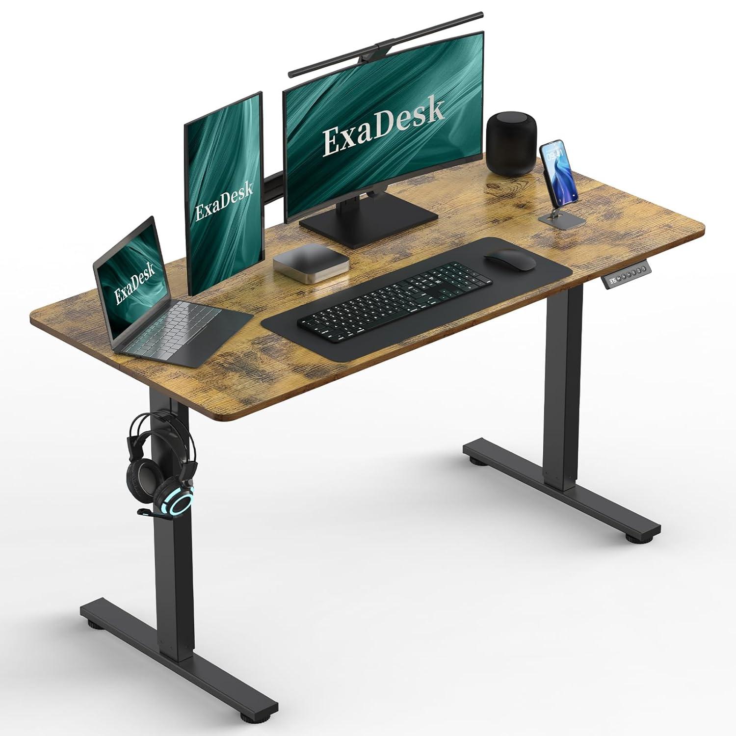 Vivo VIVO 55" x 24" Electric Sit Stand Desk, Height Adjustable Workstation (E155TB series)