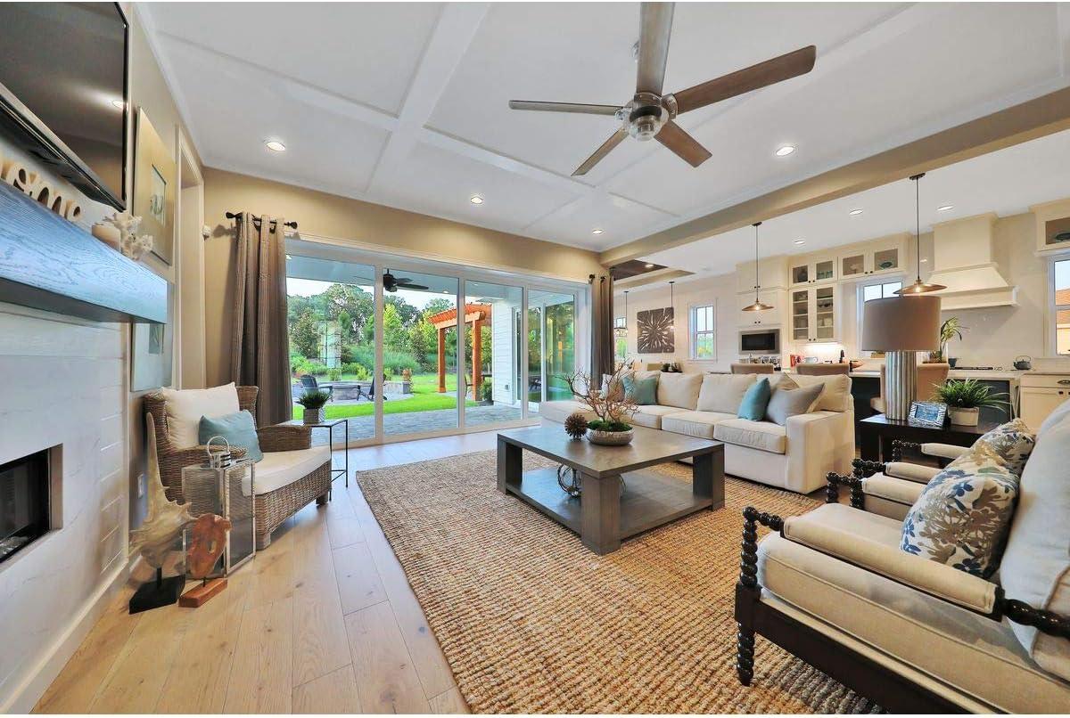 P2546-09-Progress Lighting-Ellwood - Wide - Ceiling Fan - Handheld Remote in Transitional and Coastal style - 68 Inches wide by 15.75 Inches